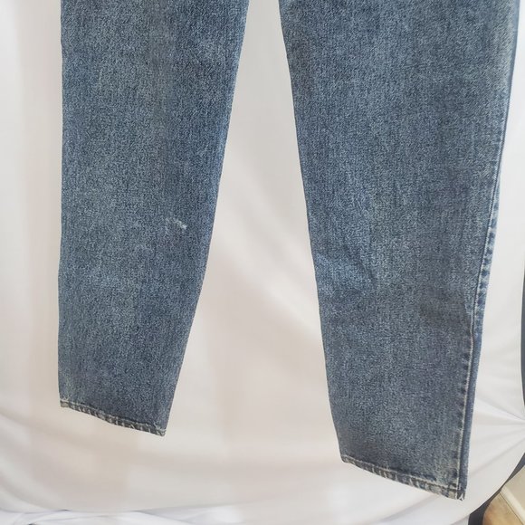 VTG. 91' Levi’s 550 Jeans Men’s 34x34 Relaxed Fit Baggy Blue Acid Wash Denim - Picture 9 of 13